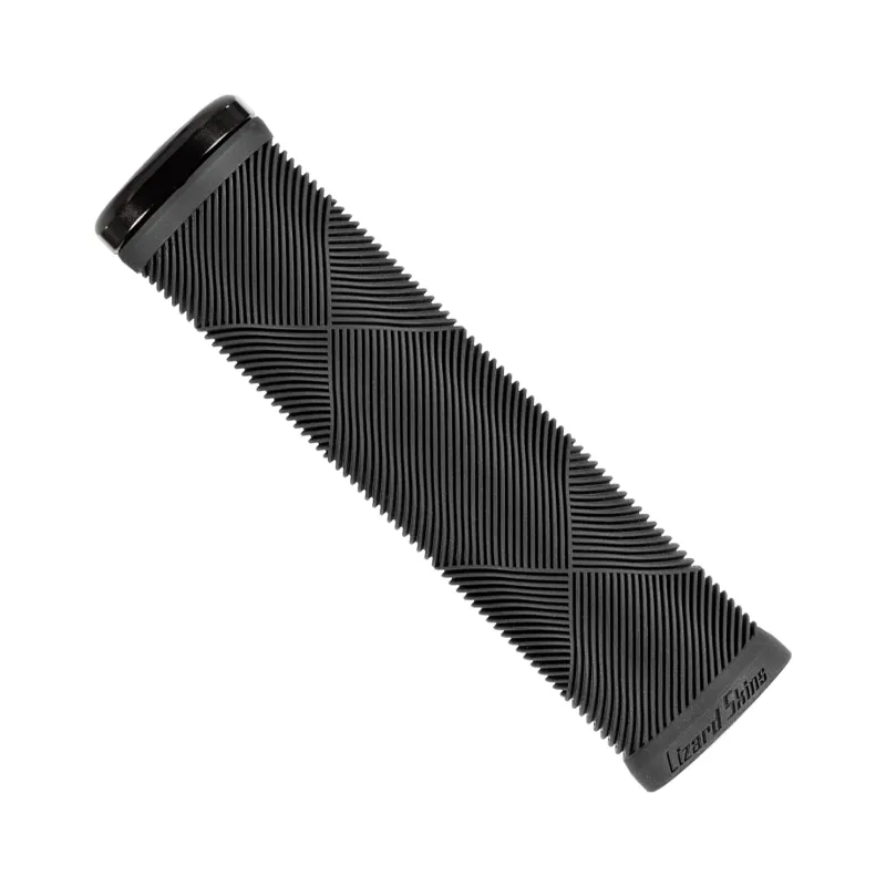 Grip vélo route Strata noir - Fixation verrouillable et confort main - LIZARD SKINS