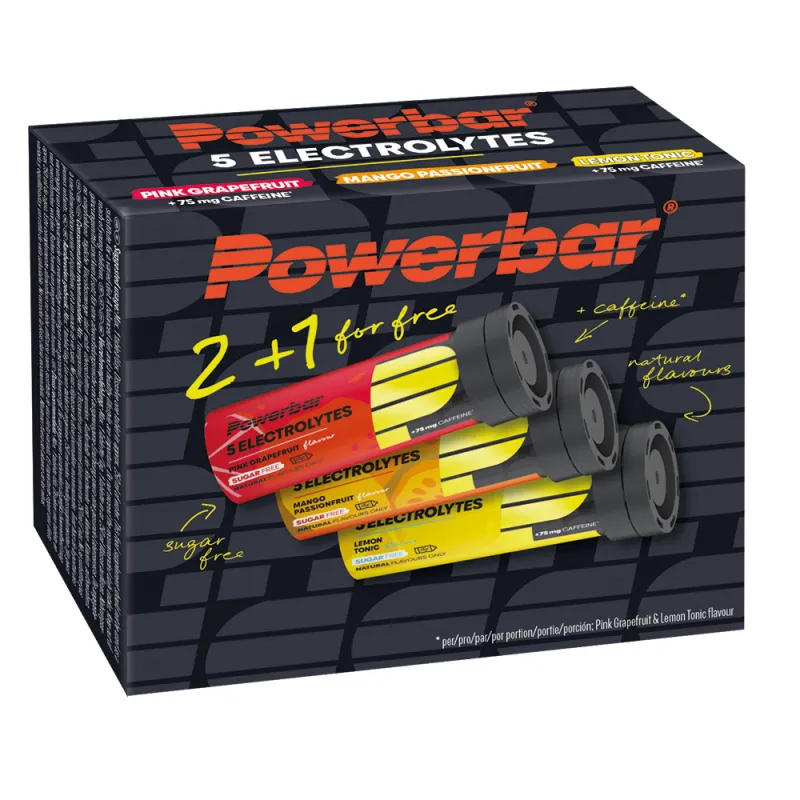 Pack multi-saveurs comprimes electrolytes vélo - Assortiment mangue pamplemousse citron tonic - POWERBAR