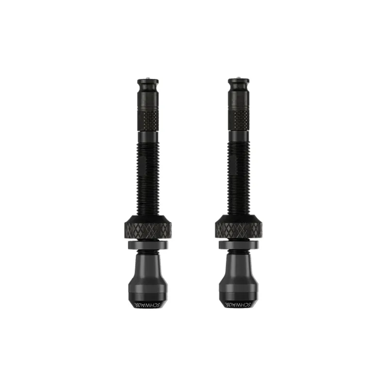 Kit valves tubeless vélo 80mm - Système Clik Valve démontage facile - SCHWALBE