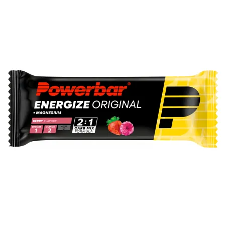 Barre energetique vélo fruits rouges - Energie avant et pendant l'effort boite de 15 - POWERBAR
