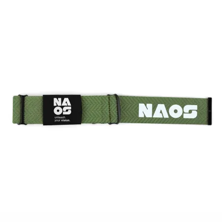 Sangle de rechange masque Selva vert armée - Fixation ajustable confortable - NAOS