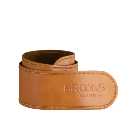 Sangle de pantalon cuir miel - Protection vêtement à vélo - BROOKS