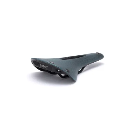 Selle vélo cuir végan sculptée bleue - Confort route et VTT - BROOKS
