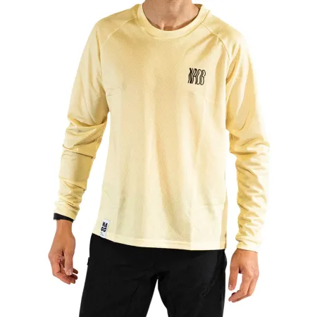 Maillot de vélo Naos crème motif ondulé taille XL - Confort respirant cycliste - NAOS