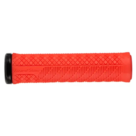 Grip vélo Charger Evo verrouillable rouge - Fixation stable sans glissement - LIZARD SKINS