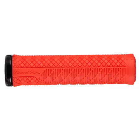 Grip vélo Charger Evo verrouillable rouge - Fixation stable sans glissement - LIZARD SKINS