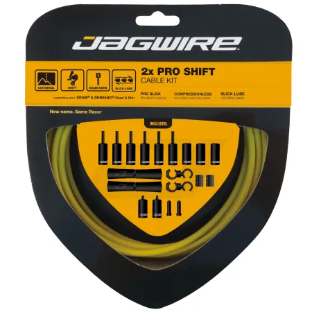 Kit câble et gaine de dérailleur professionnel double plateau - Passage fluide - JAGWIRE