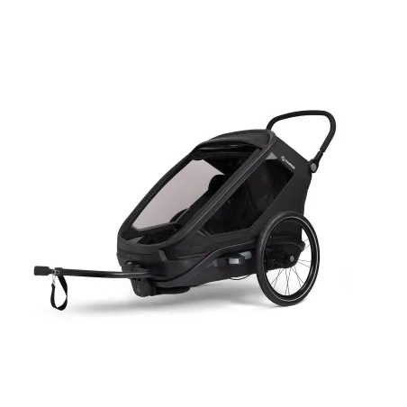 Siege velo enfant arriere double noir - Transport securise de deux enfants - HAMAX