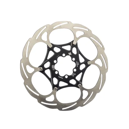 Disque de frein vélo 2 pièces 180mm - Fixation 6 trous noire - FORMULA