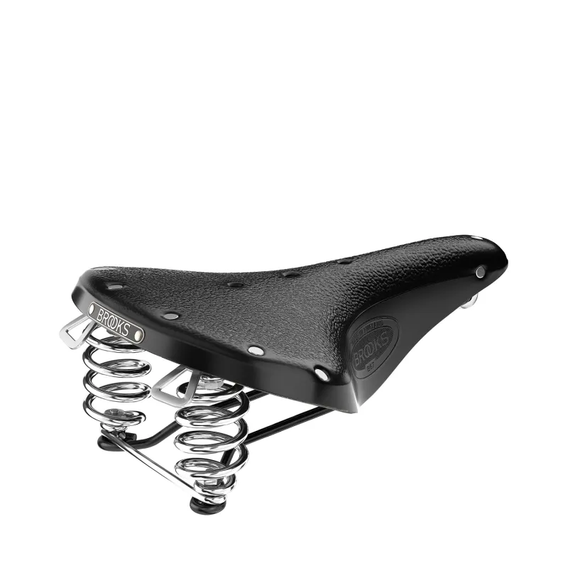 Selle vélo en cuir noir - Confort randonnée et route - BROOKS