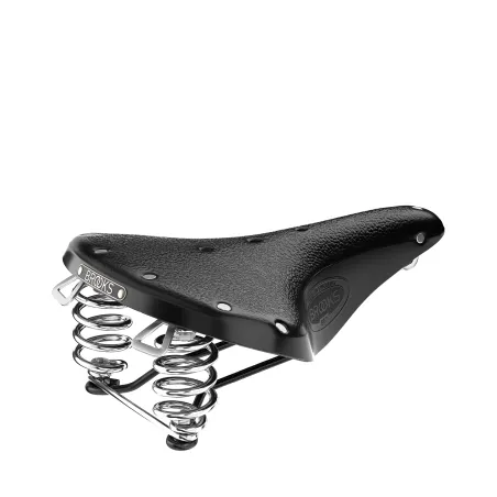 Selle vélo en cuir noir - Confort randonnée et route - BROOKS