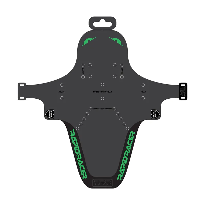 Protection de cadre vélo enduro vert grand format - Anti-eclats renforce VTT descente - RRP