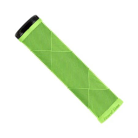 Grip vélo route Strata vert - Fixation verrouillable et confort main - LIZARD SKINS