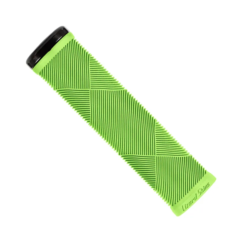 Grip vélo route Strata vert - Fixation verrouillable et confort main - LIZARD SKINS