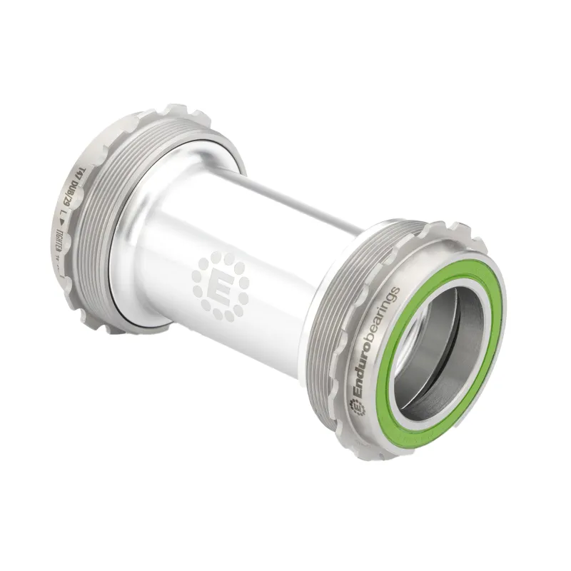 Boîtier de pédalier T47 vers DUB inox argenté - Rotation fluide durable - ENDURO BEARINGS