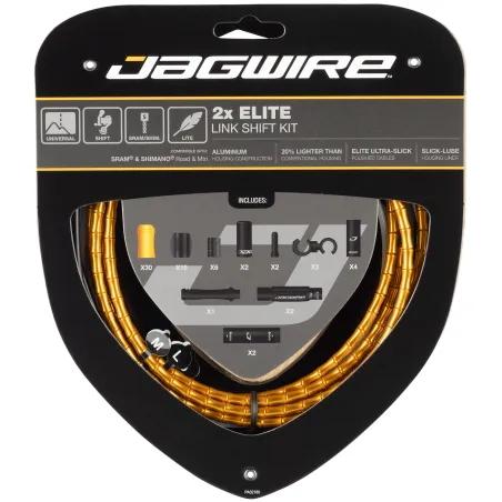 Kit câble et gaine articulée dérailleur double plateau - Précision de passage - JAGWIRE