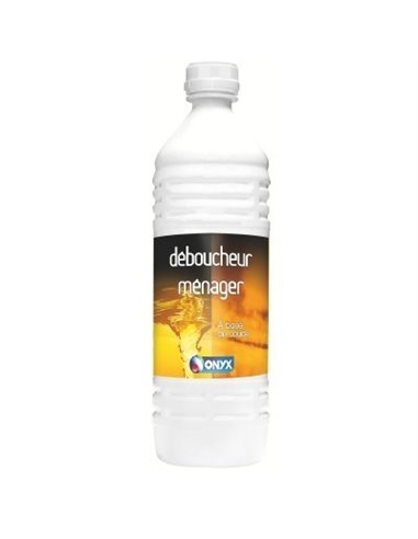 Déboucheur ménager soude et ammoniaque bouteille 1 litre - ONYX - Equipe Ton camping-car