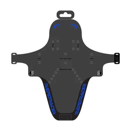 Protection de cadre vélo enduro bleu grand format - Anti-eclats renforce VTT descente - RRP