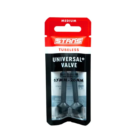 Valves tubeless universelles taille moyenne - Montage simple et fiable - STANS