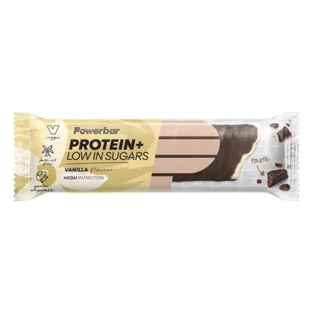 Barre proteinee pauvre en sucre vélo vanille - Recuperation musculaire boite de 30 - POWERBAR