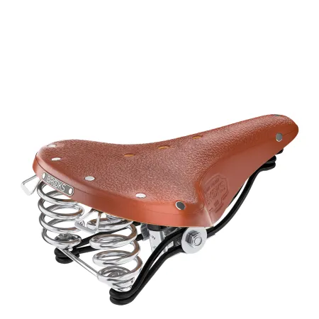 Selle vélo en cuir miel - Confort tout usage cycliste - BROOKS