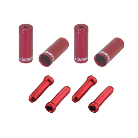Recharge d'embouts combinés frein et dérailleur - Coloris rouge - JAGWIRE