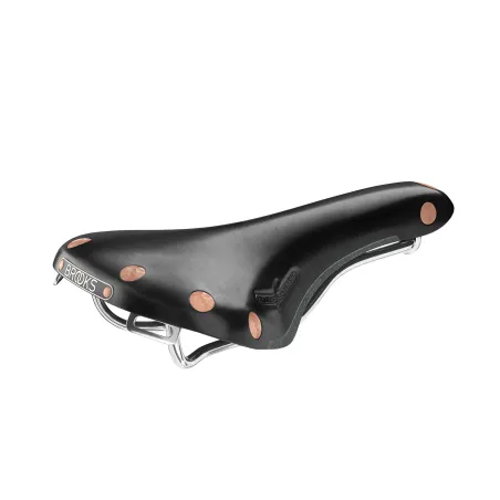 Selle vélo en cuir noir profilée - Confort sportif et élégance - BROOKS