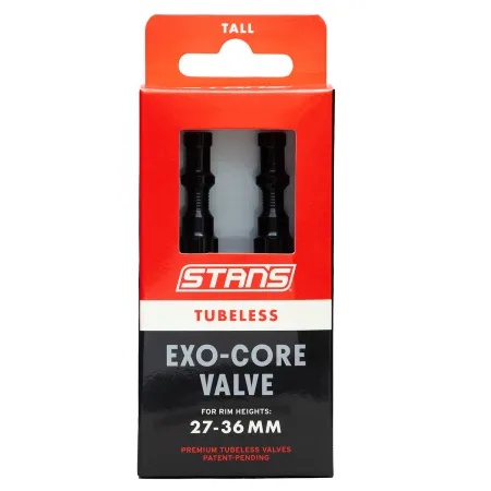 Valves tubeless Exo-Core longues - Obus renforcé anti-obstruction - STANS