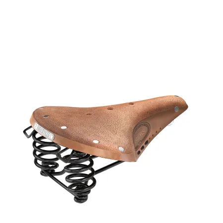 Selle vélo cuir souple courte - Confort route et randonnée - BROOKS