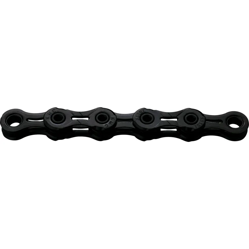 Chaîne vélo 11 vitesses cirée traitement DLC noir - Faible friction haute durabilité - KMC