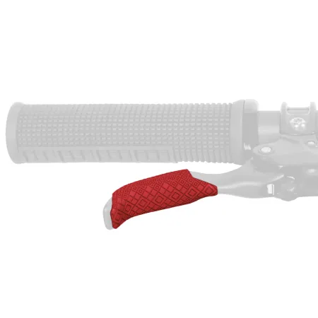 Revetement de levier vélo rouge - Meilleure prise en main freinage - LIZARD SKINS