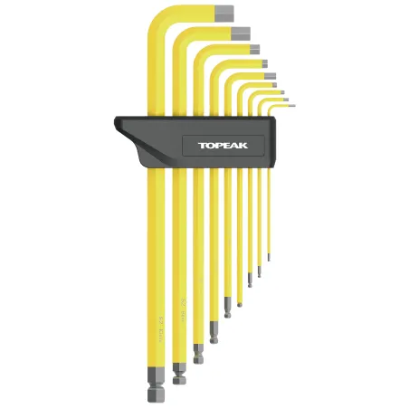 Set de 9 clés Hex vélo - Kit complet pour entretien mécanique - TOPEAK