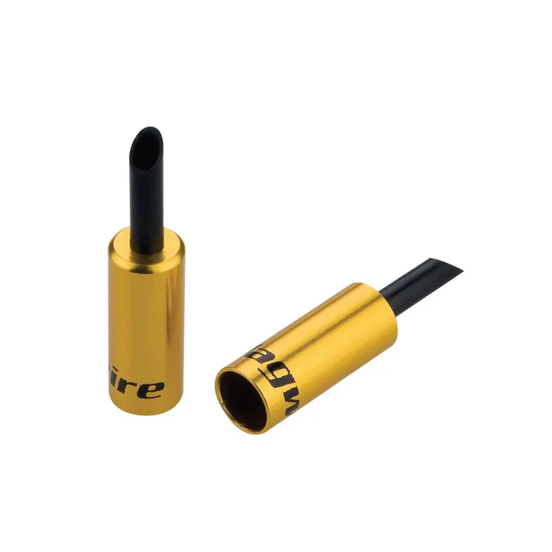 Embouts doublés de gaine frein 5mm aluminium doré - Lot de 50 pièces - JAGWIRE