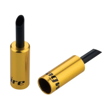 Embouts doublés de gaine frein 5mm aluminium doré - Lot de 50 pièces - JAGWIRE