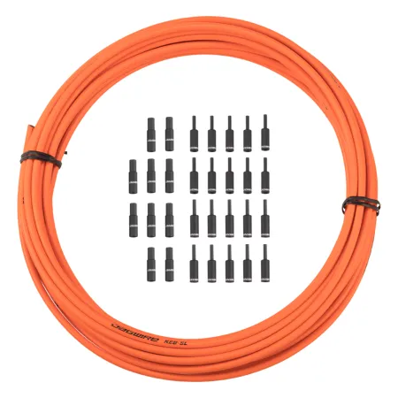 Gaine de frein vélo lubrifiée 5mm 10m avec embouts - Glisse durable - JAGWIRE