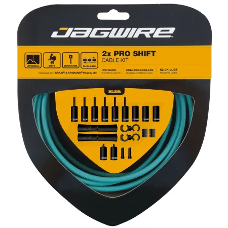 Kit de câbles de dérailleur vélo double - Gaine et câble haute performance - JAGWIRE