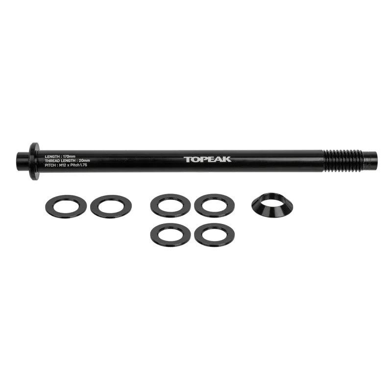 Axe traversant porte-bagage vélo - Compatible filetage SRAM Maxle 1,75mm - TOPEAK