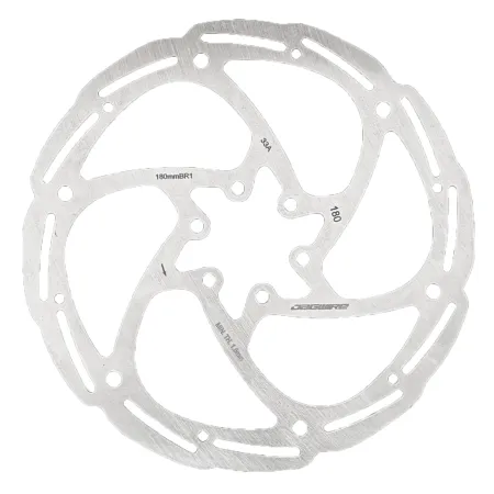 Disque de frein vélo 180mm 6 trous - Montage universel entrée de gamme - JAGWIRE