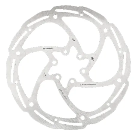 Disque de frein vélo 180mm 6 trous - Montage universel entrée de gamme - JAGWIRE