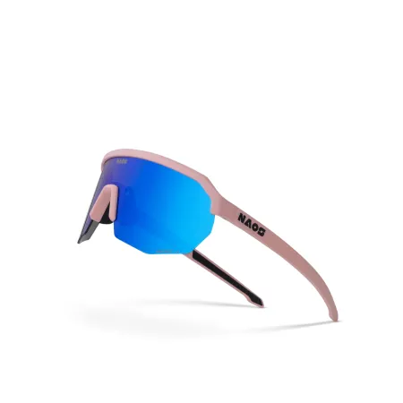 Lunettes de vélo Helbo rose mat - Protection solaire confort cycliste - NAOS