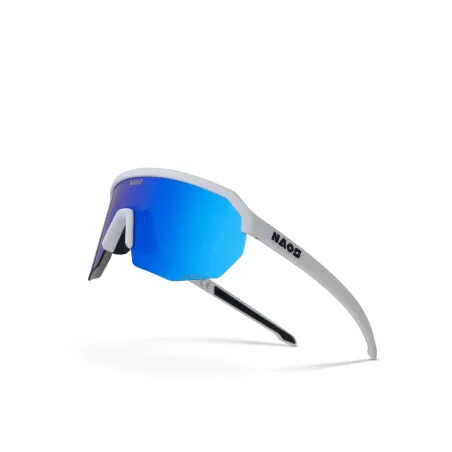 Lunettes de vélo Helbo blanc mat - Protection solaire confort cycliste - NAOS