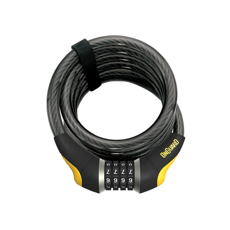 Antivol combinaison vélo Doberman 185cm - Verrouillage epais tres resistant - ONGUARD