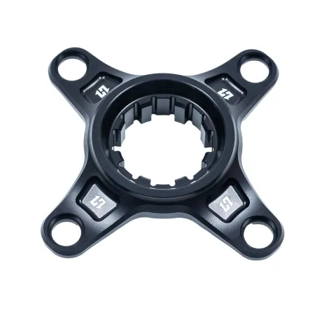 Araignee de pedalier velo noire - Transmission rigide et compatible plateaux - HXR COMPONENTS