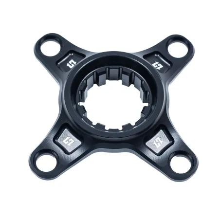 Araignee de pedalier velo noire - Transmission rigide et compatible plateaux - HXR COMPONENTS