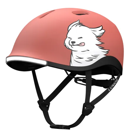 Casque vélo urbain lumineux - Design Breeze Fluff visibilité nocturne - LUMOS