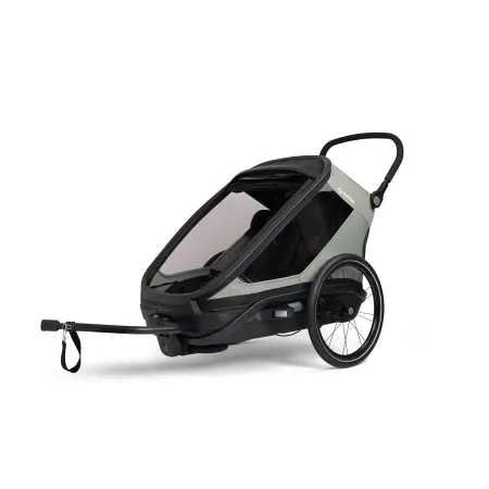 Siege velo enfant arriere double vert/noir - Transport de deux enfants - HAMAX