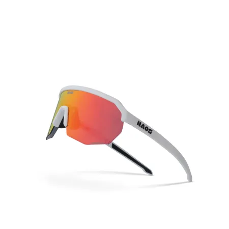 Lunettes de vélo Helbo blanc mat - Protection solaire confort cycliste - NAOS