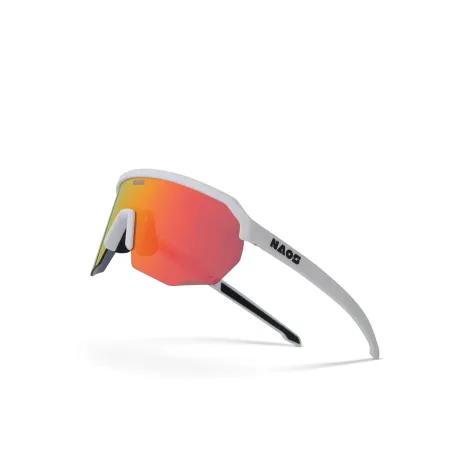 Lunettes de vélo Helbo blanc mat - Protection solaire confort cycliste - NAOS