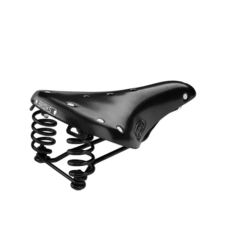 Selle vélo cuir courte noire - Confort cycliste route - BROOKS