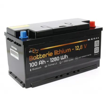 Batterie Lithium LiFePO4 100Ah ELEKTRON Format L5 Bluetooth | Camping-car & Van